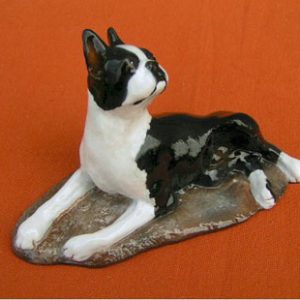 boston terrier ron hevener figurines hand made